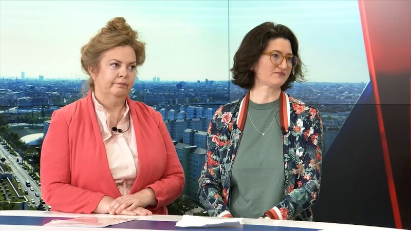 Birgit Schatz &amp; Christine Weilhartner dans le talk de krone.tv. (Bild: krone.tv )