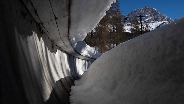 The Olympic ice track in Milano-Cortina has been closed. (Bild: ASSOCIATED PRESS)