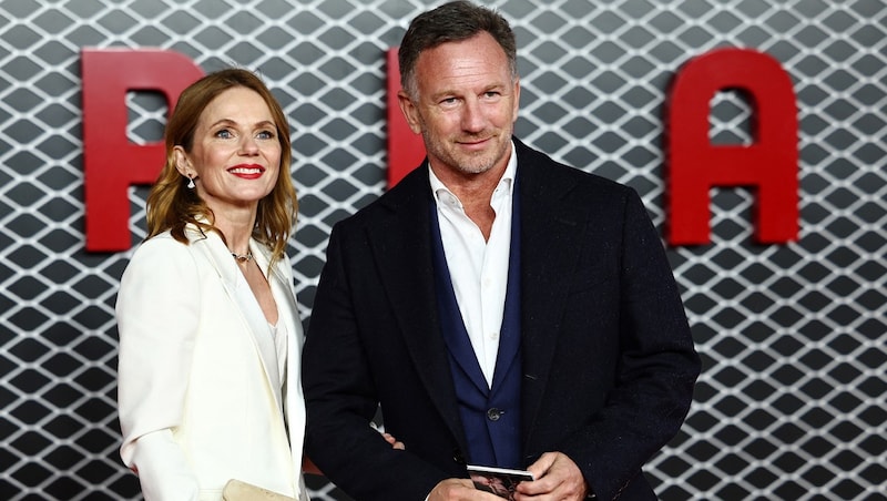 Geri and Christian Horner have been married since 2015 and have a son together. Geri Horner brought another daughter into the marriage. (Bild: APA/AFP/HENRY NICHOLLS)