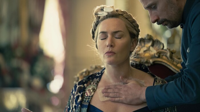 Because crew members couldn't stop laughing during one of Kate Winslet's sex scenes in "The ...