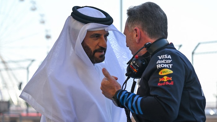 FIA-Boss Mohammed bin Sulayem und Christian Horner