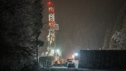 Der Bohrturm der Firma ADX in Molln. (Bild: picturedesk.com)