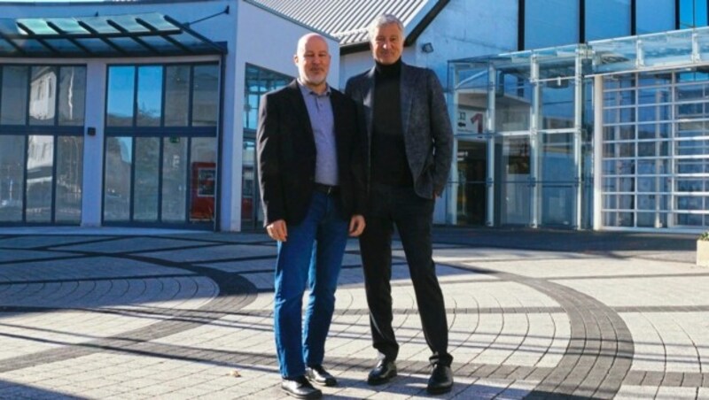 Trade fair president Harald Kogler and managing director Bernhard Erler. (Bild: Kärntner Messen)