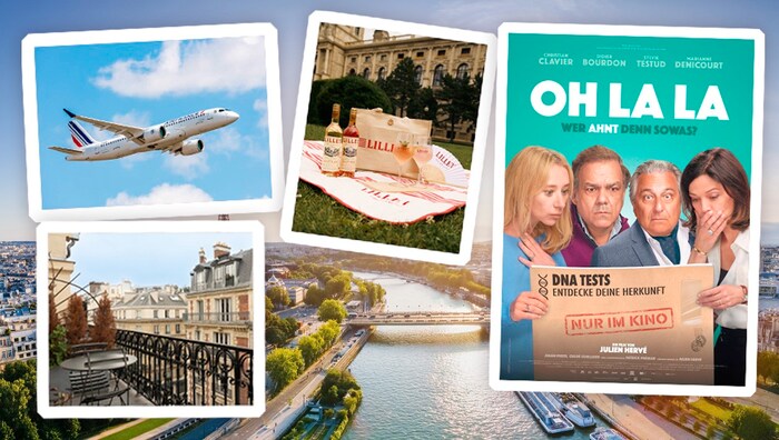 Air France fliegt einen glücklichen Gewinner mit Begleitung in die Stadt der Liebe, inklusive ...