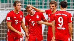 Michaël Cuisance (2.v.l.) hat bei den Bayern nicht den erhofften Durchbruch geschafft. (Bild: APA/AFP/POOL/KAI PFAFFENBACH)