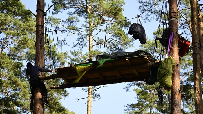 Die Gruppen dürfen maximal 15 Bauten im Wald errichten.