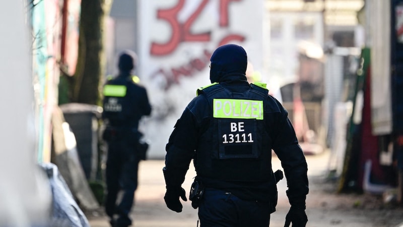 The Berlin police searched a company premises at the weekend. (Bild: AFP)