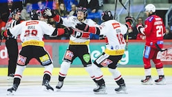 Die Pioneers Vorarlberg besiegten am Sonntag in Klagenfurt den KAC mit 2:0! (Bild: GEPA)