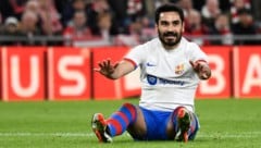 Barcelona-Star Ilkay Gündogan kann’s nicht fassen … (Bild: AFP)