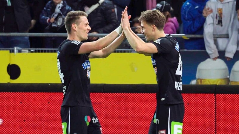 Lavalee (l.) und Affengruber unterstrichen ihre Stärke im „ersten Stock“ (Bild: GEPA pictures)