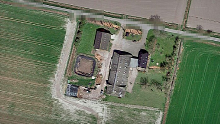 The child disappeared on this property. The grandparents called the emergency services shortly ...