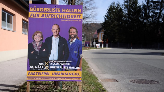 At least there is no discussion about the location of this poster. (Bild: Tröster Andreas)