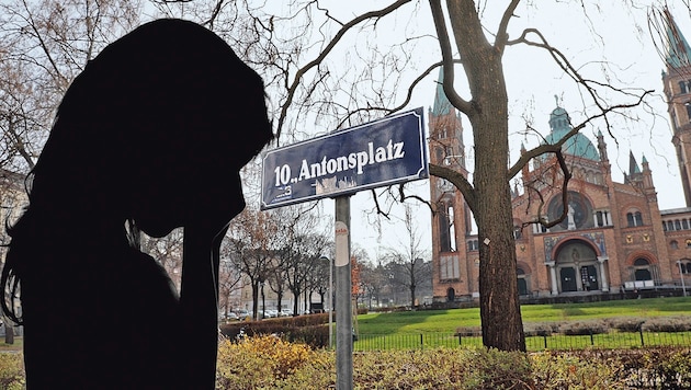 L'Antonsplatz de Favoritn au centre d'un crime d'abus autour d'une fillette de 12 ans (Bild: Martin Jöchl, stock.adobe.com/Dmitri Maruta Krone KREATIV,)