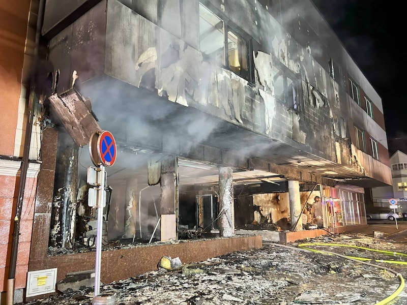 Das Haus wurde völlig zerstört. (Bild: Feuerwehr Liezen-Stadt)