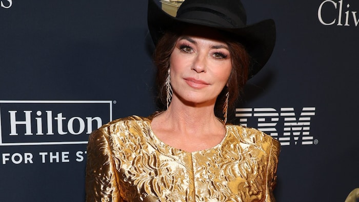 So sah Shania Twain noch vor wenigen Wochen bei einer Pre-Grammy-Party aus.