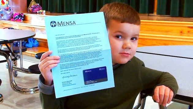 Jacob Young, à l'âge tendre de cinq ans, n'est même pas le plus jeune membre à avoir été admis dans l'association de surdoués Mensa. (Bild: kameraone)