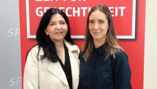 Stefanie Matei (rechts) mit ÖGB-Landeschefin Manuela Auer.  (Bild: SPÖ Vorarlberg)