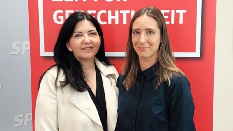 Manuela Auer und Stefanie Matei. (Bild: SPÖ Vorarlberg)