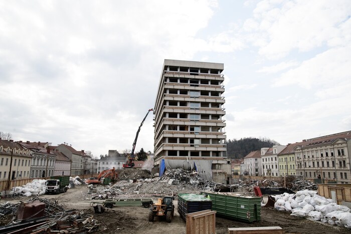 Die Baustelle der ehemaligen Vorklinik
