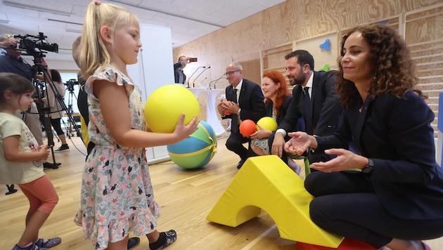 Nationwide, affordable childcare: parents should be able to rely on this, promises the state government. (Bild: Birbaumer Christof)