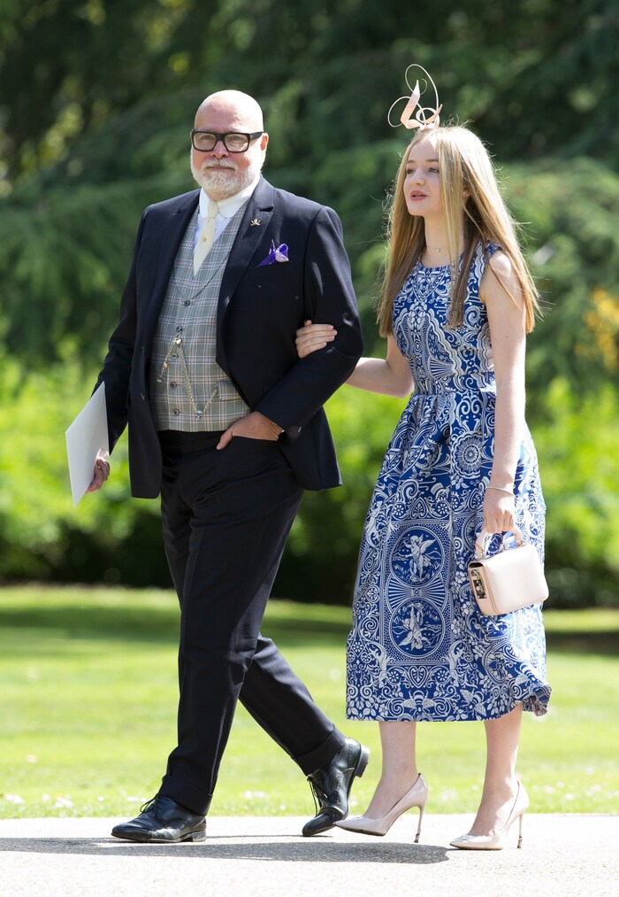 Gary Goldsmith with his daughter Tallulah at Pippa Middleton's wedding in May 2017