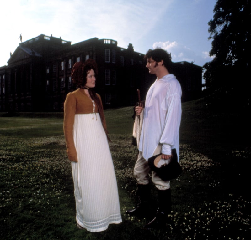 Colin Firth und Jennifer Ehle in „Stolz und Vorurteil“. (Bild: Everett Collection / picturedesk.com)