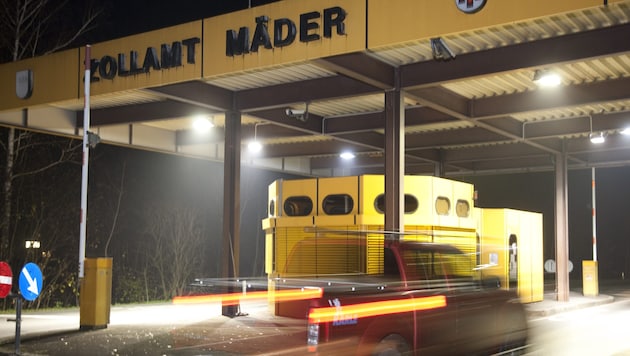 The border crossing between Switzerland and Vorarlberg in Mäder. (Bild: Mathis Fotografie)