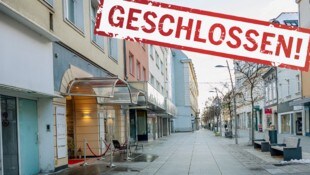 Leere Schaufenster in der Wiener Neustädter Innenstadt (Bild: Seebacher Doris, Krone KREATIV)