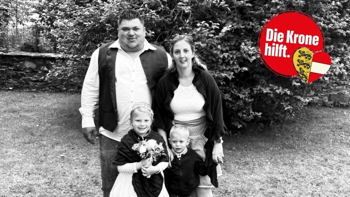 The farming family - still with beloved dad Christoph!