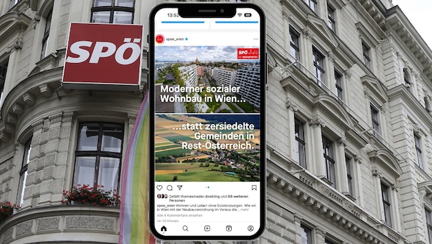 Este post del SPÖ de Viena está causando revuelo (Bild: P.Tomschi SPÖ Wien Krone KREATIV,)