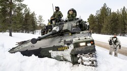 Schwedische Soldaten im Rahmen des NATO-Manövers. (Bild: AP)