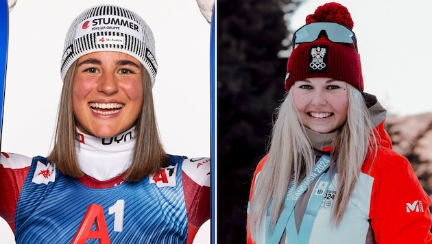 Viktoria Bürgler (li.) und Maja Waroschitz geben ihr Weltcup-Debüt  (Bild: GEPA pictures)