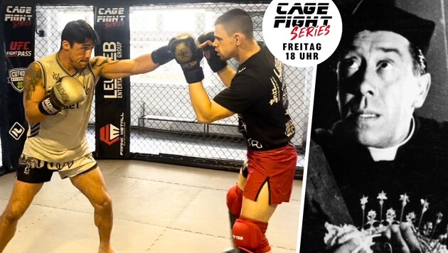 Powerful preacher: Diego Nunes (left), here sparring with Bogdan Grad, follows in the footsteps ...