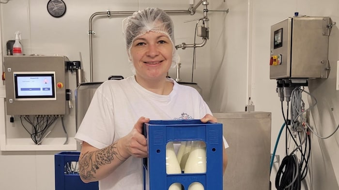 Christina Huber, Feldkirchen in Mattighofen, processes milk and runs a farm store.