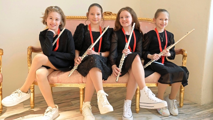 The girls from "Flute Connection", Clarissa, Anna Maria, Alisa and Paula had a lot of fun. They ...