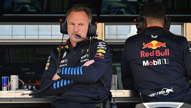 Will Christian Horner (left) also have to be questioned again? (Bild: APA/AFP/ANDREJ ISAKOVIC)