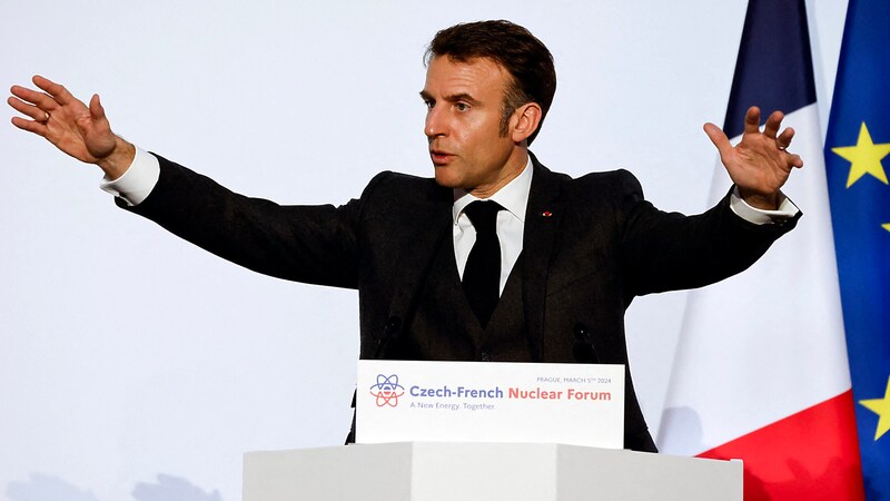 Frankreichs Präsident Emmanuel Macron (Bild: APA/AFP/Ludovic MARIN)