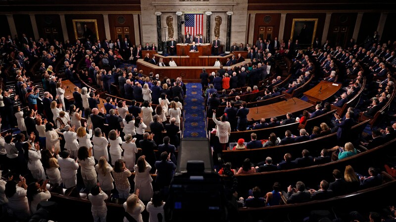 Die Rede Bidens vor dem US-Kongress (Bild: 2024 Getty Images)