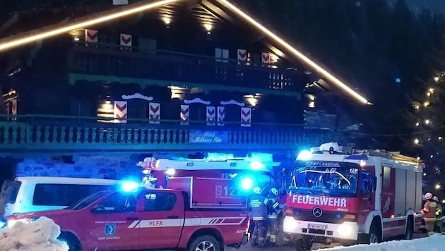 The fire department quickly reached the scene. (Bild: Freiwillige Feuerwehr Bad Gastein)