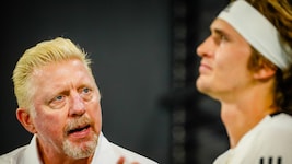 Boris Becker (li.) und Alexander Zverev