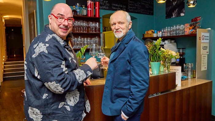 Die Tatort“-Pathologen unter sich: Robert Joseph Bartl und Günter Franzmeier.