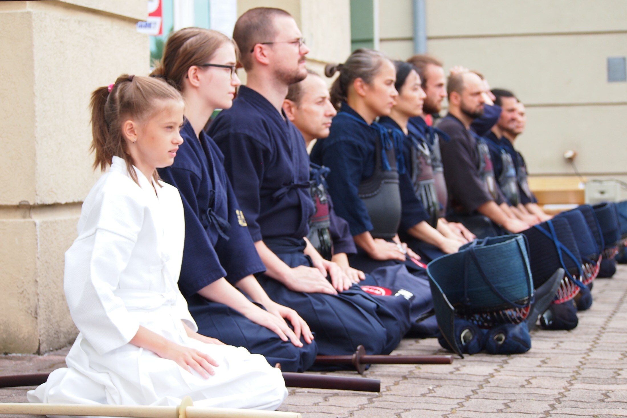 Sportart aus Japan Internationale KendoKämpfer beweisen ihr Können