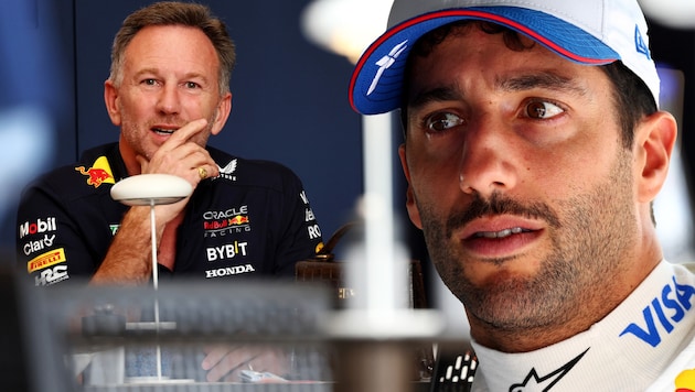 Christian Horner (left) and Daniel Ricciardo (Bild: GEPA pictures)