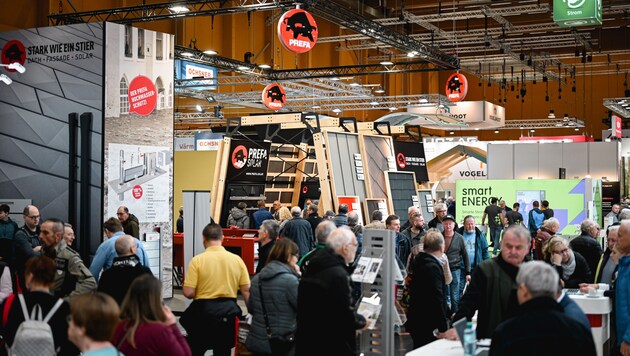 The rush on day one of the energy-saving trade fair was huge (Bild: Markus Wenzel)
