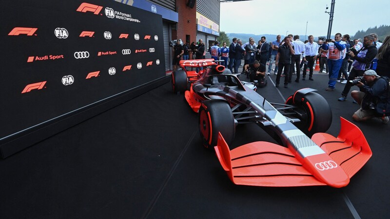 Audi steigt 2026 in die Formel 1 ein. (Bild: APA/AFP/JOHN THYS)