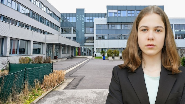 Die 16-jährige Daria Danner ist Sprecherin der Grünen Jugend Linz, besucht das Europagymnasium Auhof und wurde selbst in dem Ranking einer Beurteilung ausgesetzt. Sie ärgerte sich sehr darüber. (Bild: Harald Dostal. Grüne Jugend Linz, Krone KREATIV)