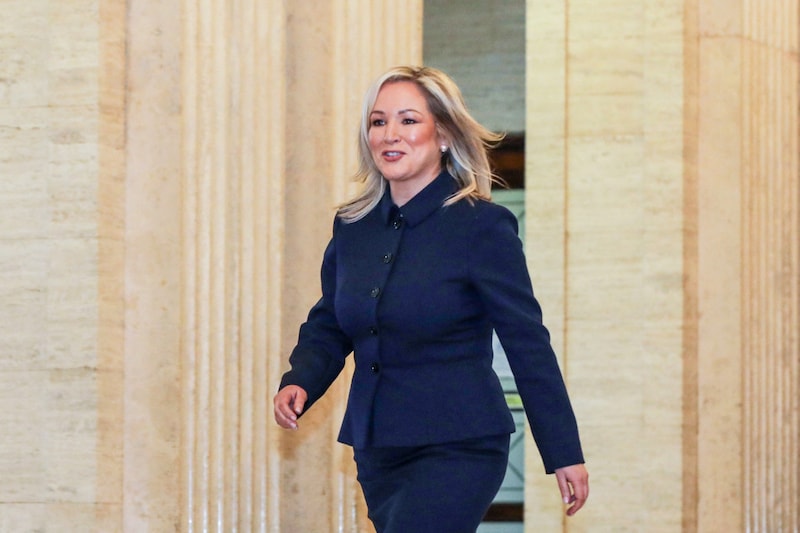 The Northern Irish head of government Michelle O'Neill (Bild: AFP)