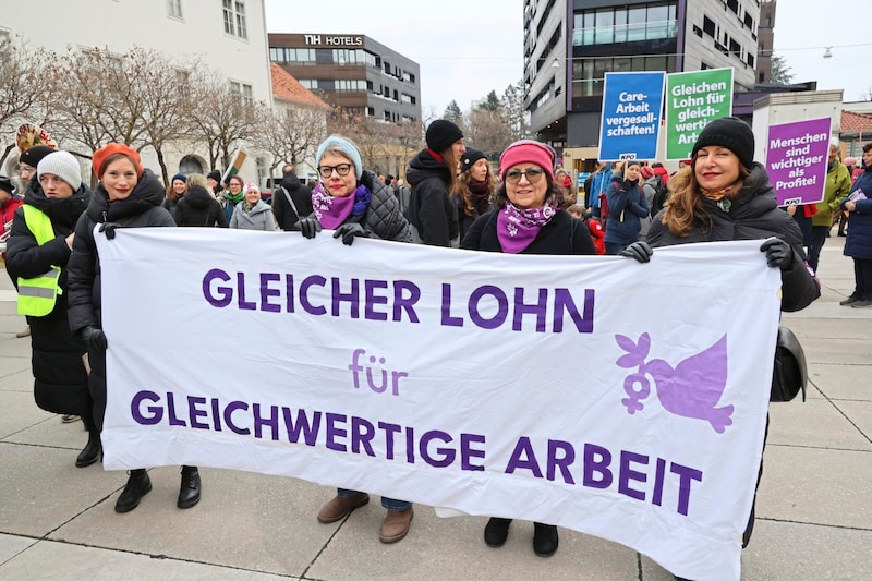 „Gleicher Lohn für gleichwertige Arbeit“ (Bild: Christian Jauschowetz)