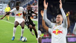 Oumar Solet und Strahinja Pavlovic bilden die beste Innenverteidigung der österreichischen Bundesliga.  (Bild: Andreas Tröster, Krone Kreativ)