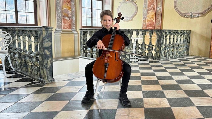 Jonathan Ottacher - one of the six cellists who took part in the competition.